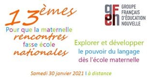 Le langage au coeur des 13èmes Rencontres Maternelle du GFEN