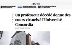 Quand un professeur décédé fait cours…