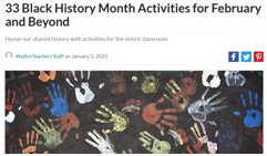 Anglais : Black history month