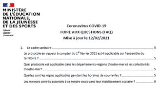 L&rsquo;éducation nationale allège son protocole sanitaire