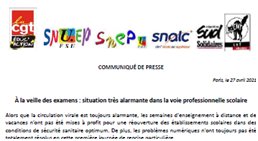 Enseignement professionnel : L&rsquo;intersyndicale pose la question des examens
