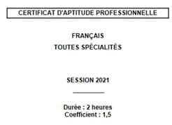 Les sujets du CAP