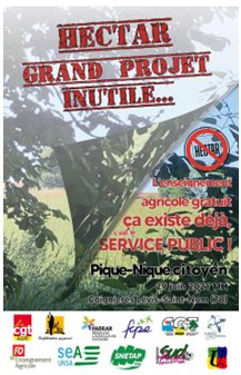 L&rsquo;enseignement agricole public mobilisé contre l&rsquo;école privée Hectar