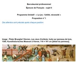 Bac pro 2022 : Les sujets zéro
