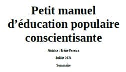 Petit manuel d’éducation populaire conscientisante