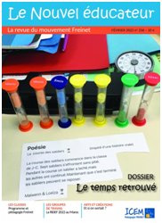 Le temps de l&rsquo;école dans Le Nouvel éducateur