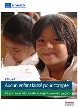 L&rsquo;Unesco alerte sur le décrochage des garçons