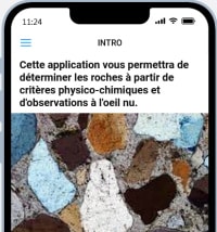 SVT : Identifier des roches avec son portable