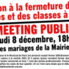 Meeting contre la fermeture des lycées parisiens