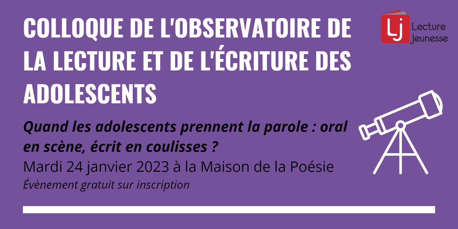 Un colloque pour parler oralité