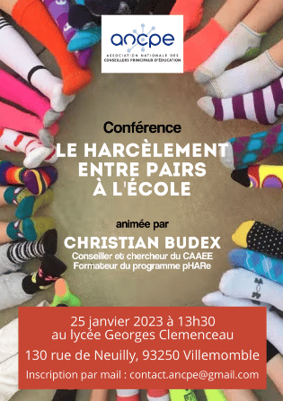 Une conférence sur « le harcèlement entre pairs à l’école »