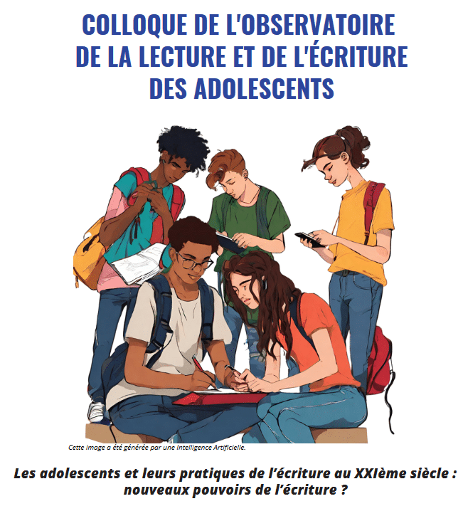 Un colloque sur les pratiques adolescentes de l’écriture