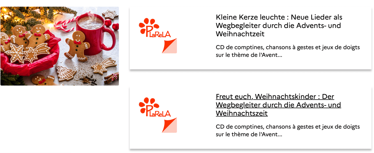 Saint-Nicolas, Noël/Sankt Nikolaus, Weihnachten