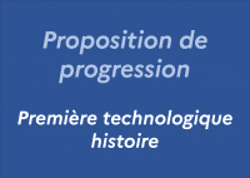 Histoire : Une progression en 1ère technologique
