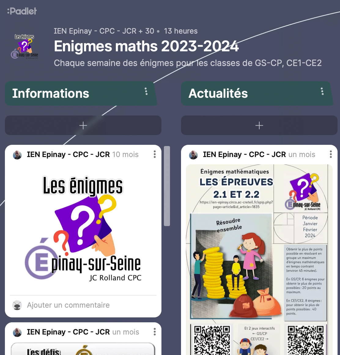 Des énigmes pour les cycles 2 et 3