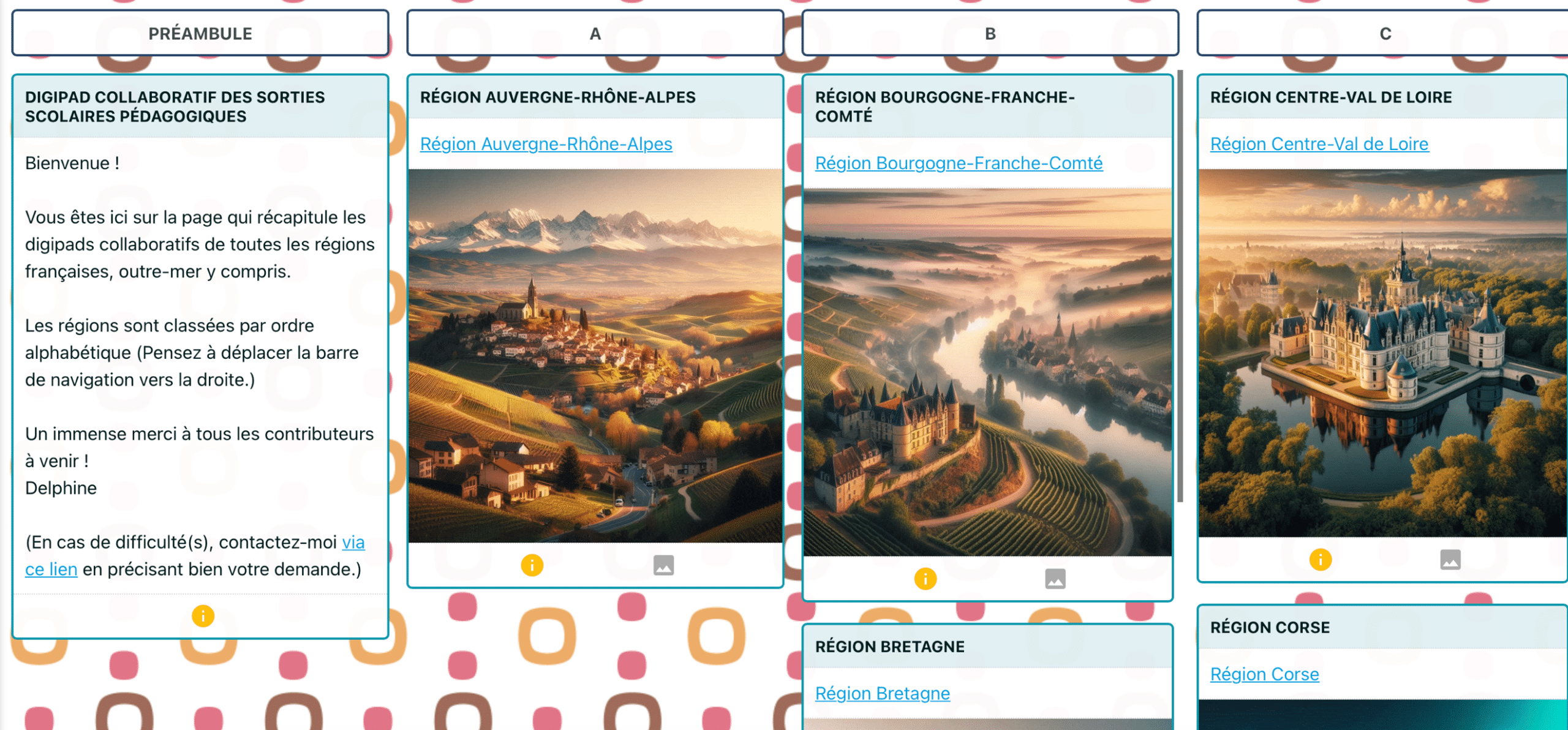Digipad collaboratif « sorties scolaires »