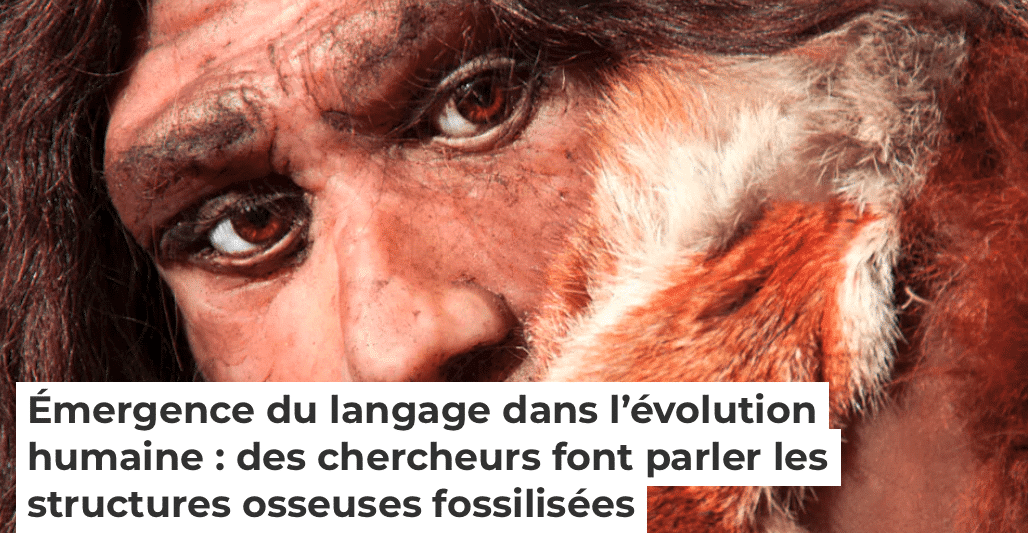Émergence du langage dans l’évolution humaine : des chercheurs font parler les structures osseuses fossilisées