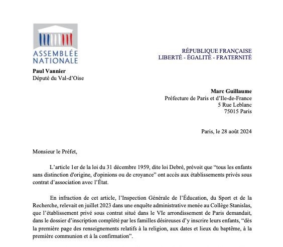 Un député demande la résiliation du contrat de Stanislas