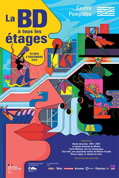 La BD à tous les étages au Centre Pompidou