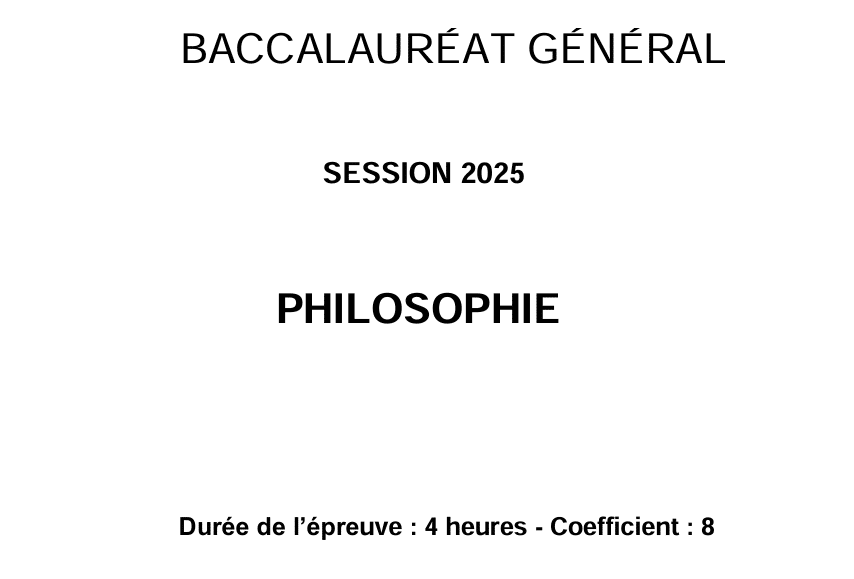Sujets du baccalauréat général pour la zone Amérique du Nord