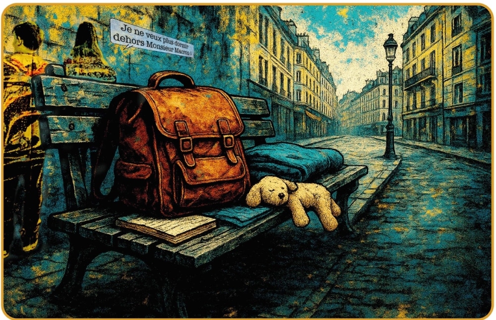 Opération carte postale à Rennes : « Je ne veux plus dormir dehors Monsieur Macron »