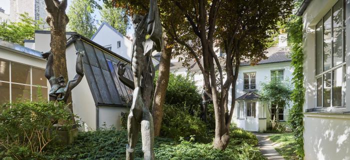 Cyanotype et œuvre du sculpteur Ossip Zadkine