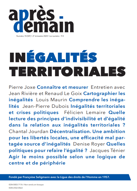 Revue Après-demain : les inégalités territoriales