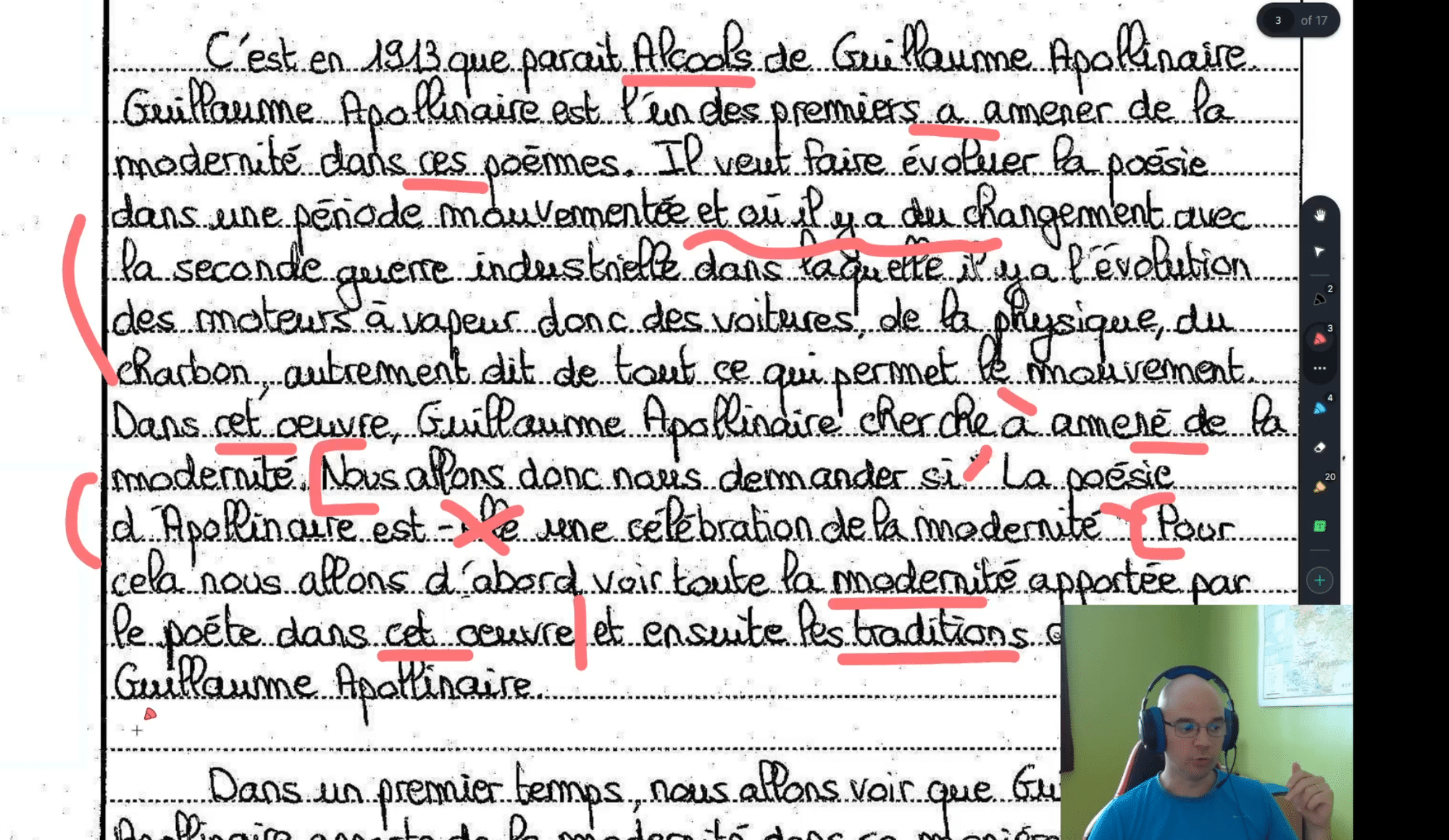 Vers la correction vidéo des copies ?