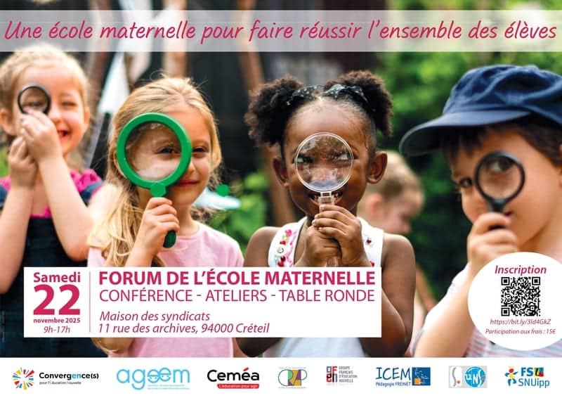 Forum : Une école maternelle pour faire réussir l’ensemble des élèves