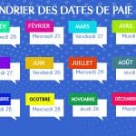 Calendrier des dates des payes