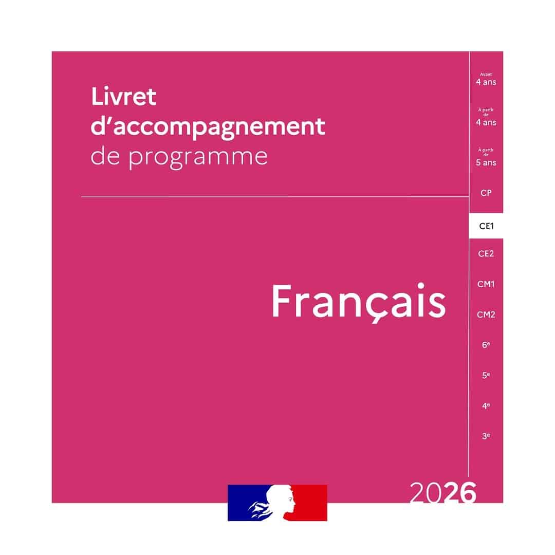 CE1 : un livret d&rsquo;accompagnement en français est en ligne