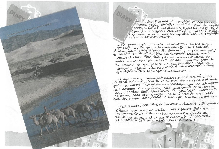 Réaliser un carnet de voyage imaginaire