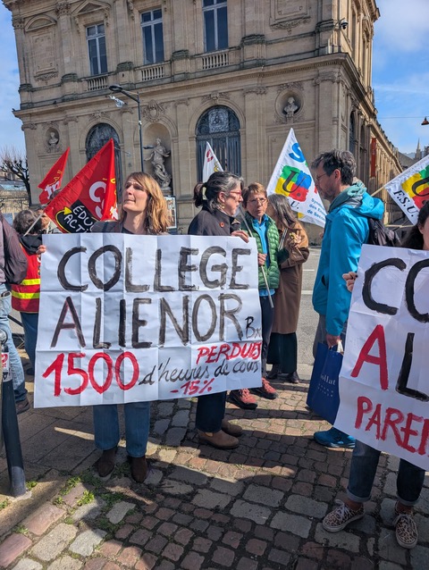 Bordeaux : au collège Aliénor, la crise des remplacements inquiète les familles