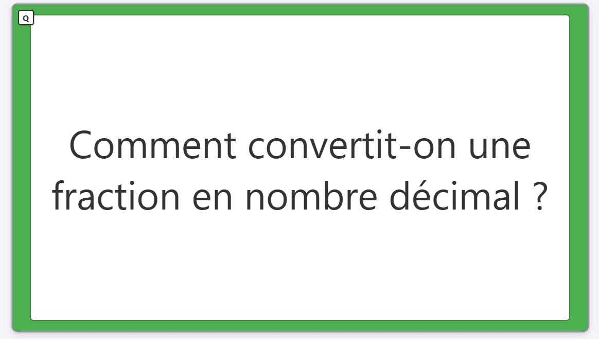 Maths : des flashcards pour réviser