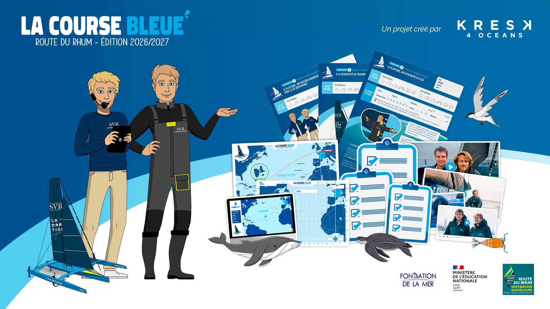 La Course Bleue : quand une course au large devient un projet pédagogique