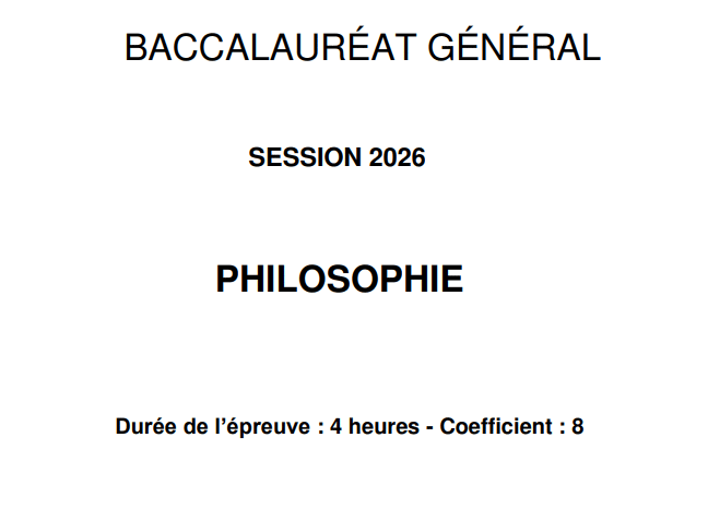 Sujets du baccalauréat général 2026 pour la zone Amérique du Nord