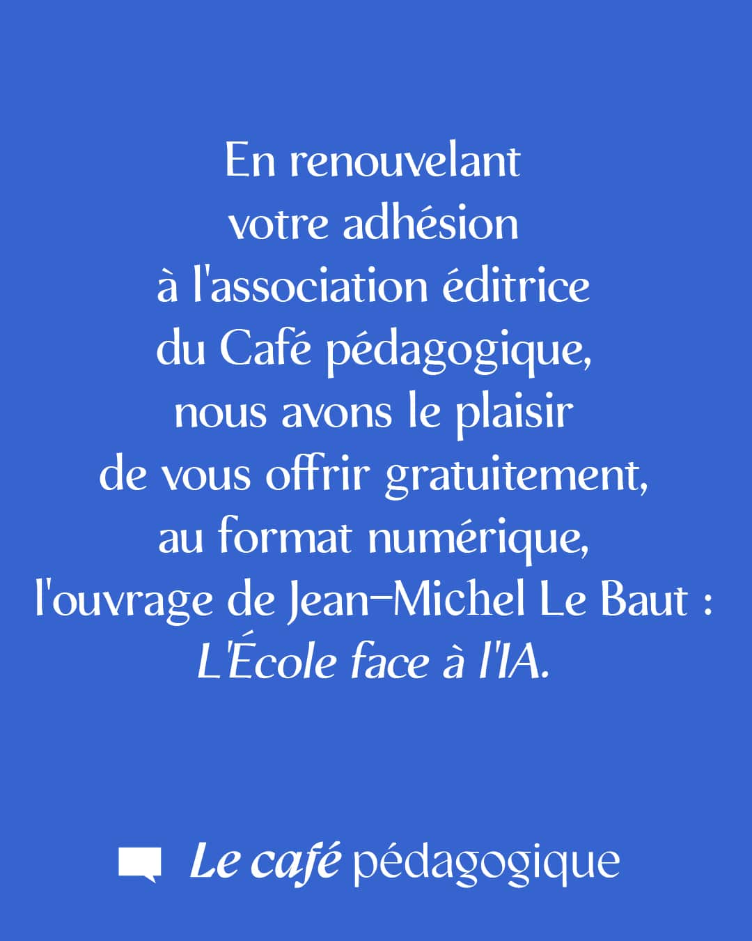Soutenez le Café et recevez ce livre en cadeau !