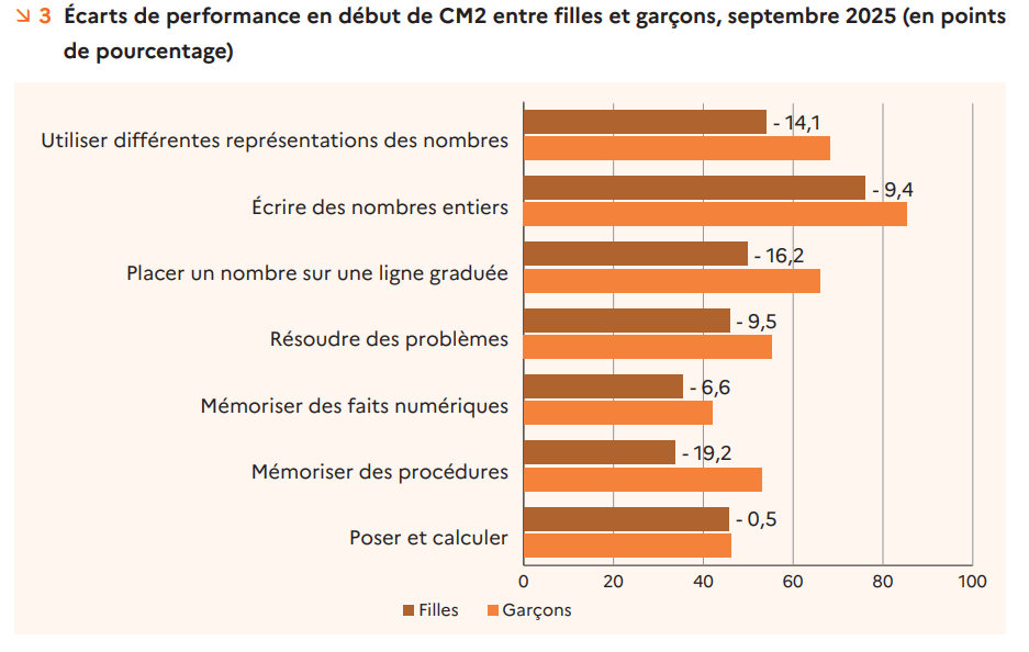 Maths : « Dès le CE1, les écarts se creusent en faveur des garçons »