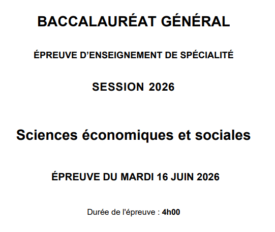 Bac SES 2026 : inégalités, colère et frustration