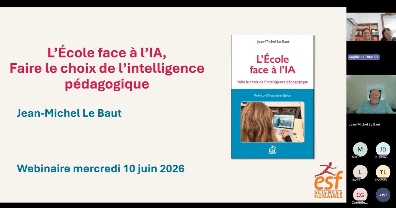 Replay du webinaire : L’Ecole face à l’IA