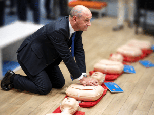 L'ancien ministre au salon de l'Education 2018