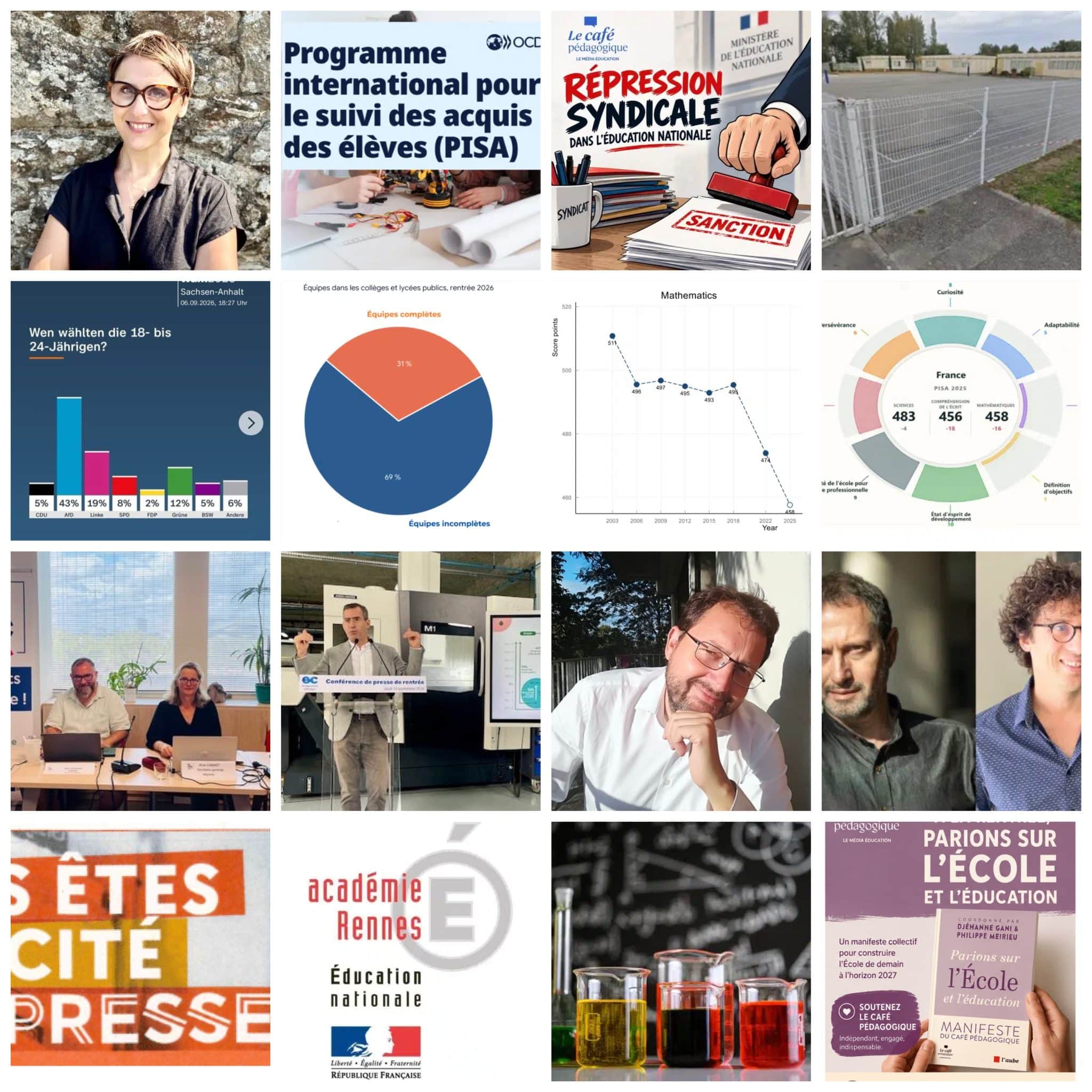 Actualité de l’éducation du 7 au 11 septembre 2026