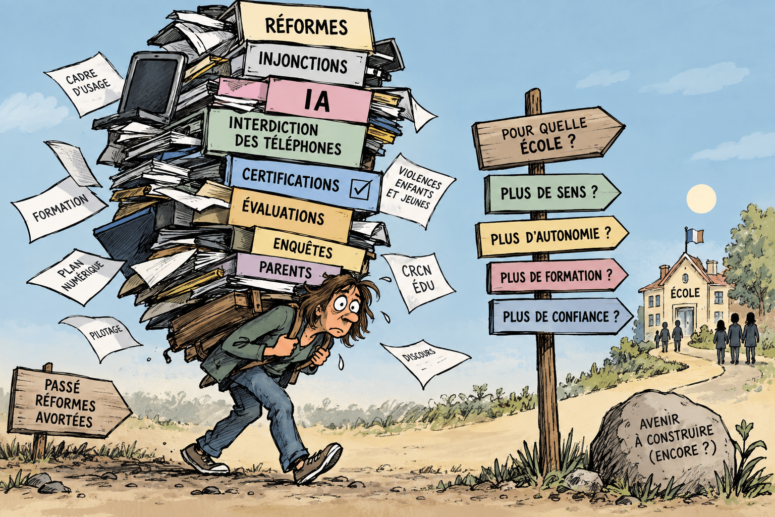 Numérique, IA, interdictions : l’école française toujours en quête d’un cap