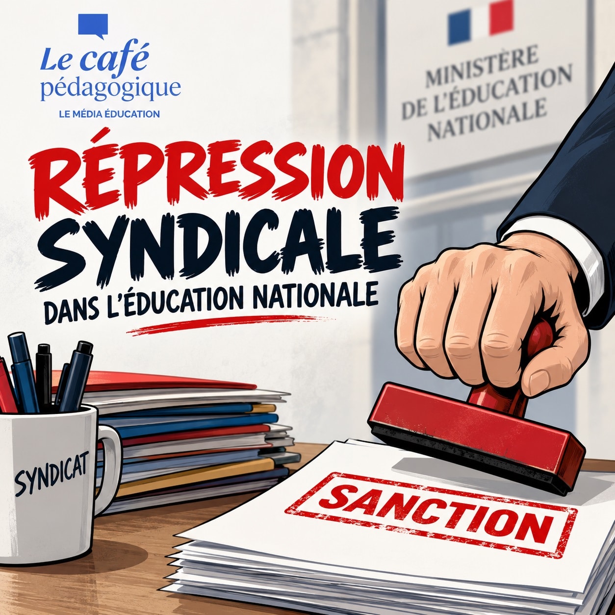 Répression syndicale dans l&rsquo;Éducation nationale : quatre enseignants syndiqués suspendus