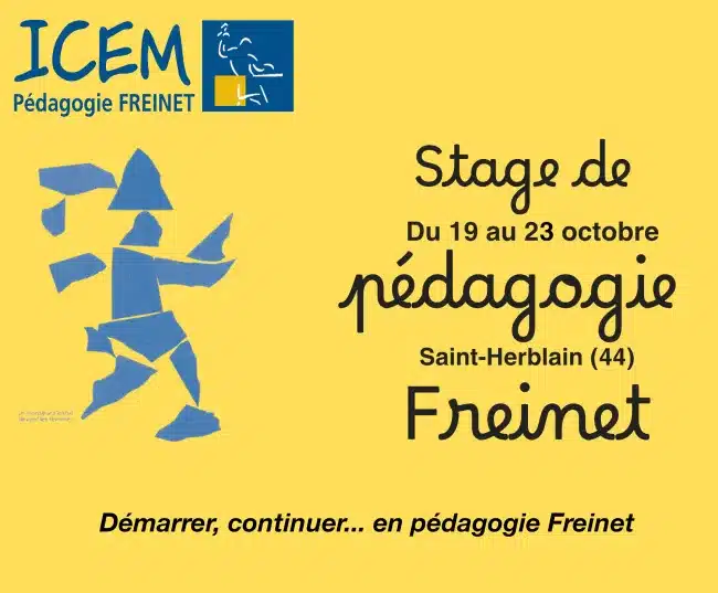Un stage pour découvrir et approfondir la pédagogie Freinet