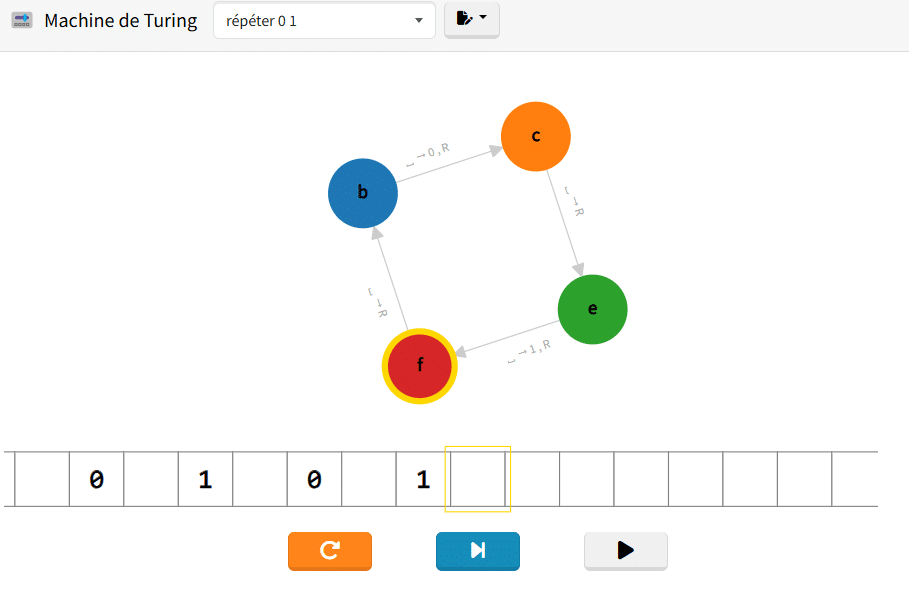 Informatique : une machine de Turing à manipuler en ligne